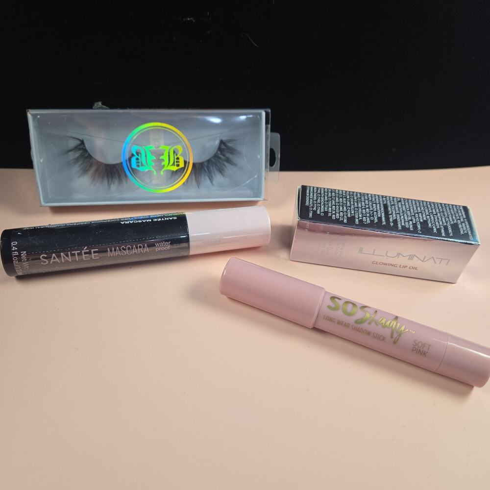 Santee Mascara & SOShay Lip Oil Set Bundle